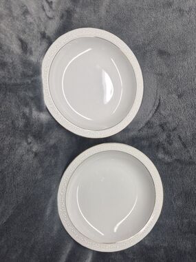 Royalton China Co Translucent Porcelain Metallic Rim Band  Bowl Replacement 2